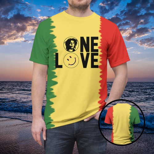 The Bob Marley One Love All Over Print Unisex T Shirt