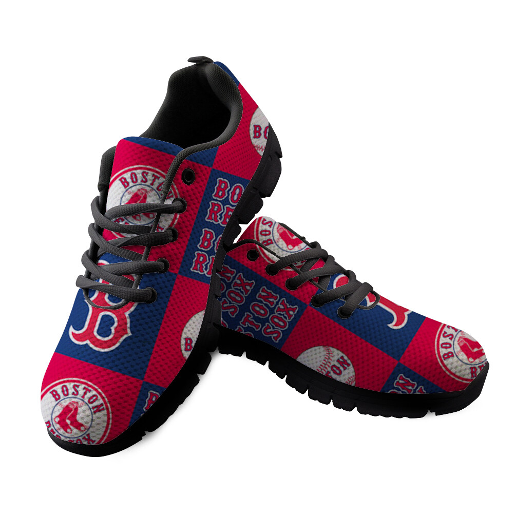 Boston Red Sox Custom 3D Print Running Sneakers MLB Baseball Fans Flats