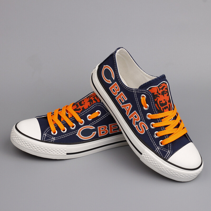 Chicago Bears Limited Print NFL Football Fans Low Top Canvas Shoes Sport Sneakers T-D877L Chicago%2BBears%2BLimited%2BPrint%2BNFL%2BFootball%2BFans%2BLow%2BTop%2BCanvas%2BShoes%2BSport%2BSneakers%2BT D877L 5831 3v0Wh