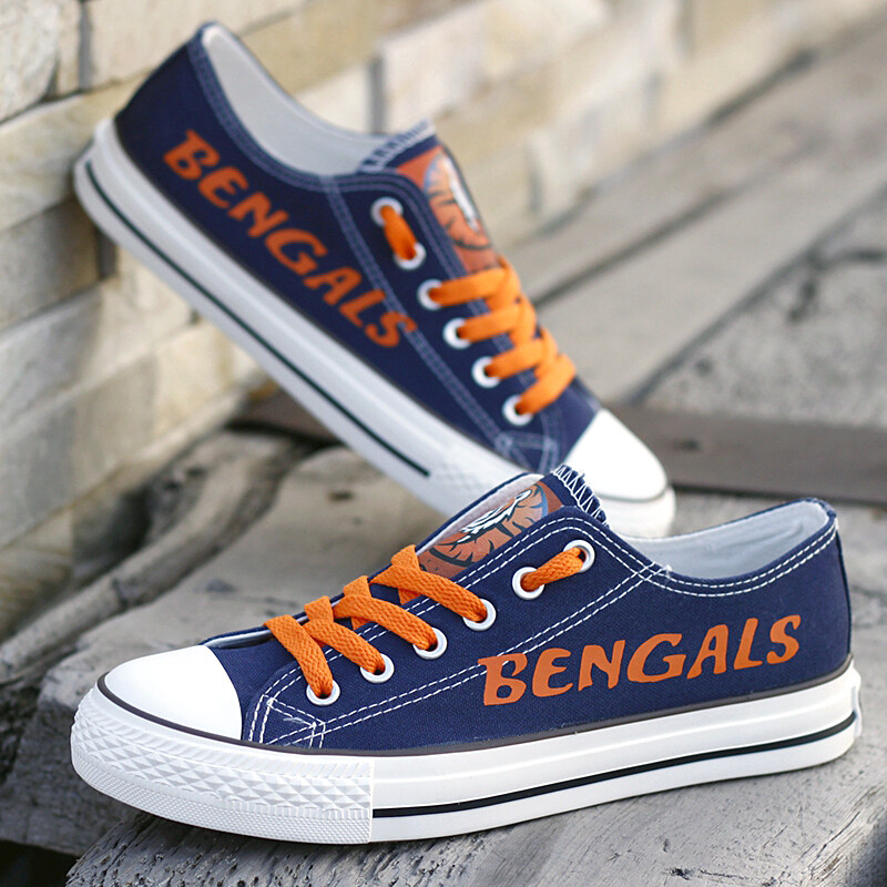 Cincinnati Bengals Limited Print NFL Football Fans Low Top Canvas Shoes Sport Sneakers T-D704L Cincinnati%2BBengals%2BLimited%2BPrint%2BNFL%2BFootball%2BFans%2BLow%2BTop%2BCanvas%2BShoes%2BSport%2BSneakers%2BT D704L 3811 vMDee