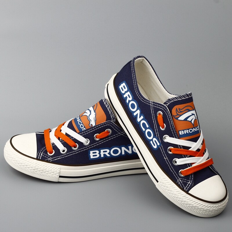 Denver Broncos Limited Print NFL Football Fans Low Top Canvas Shoes Sport Sneakers T-D822L Denver%2BBroncos%2BLimited%2BPrint%2BNFL%2BFootball%2BFans%2BLow%2BTop%2BCanvas%2BShoes%2BSport%2BSneakers%2BT D822L 9064 7Ghty