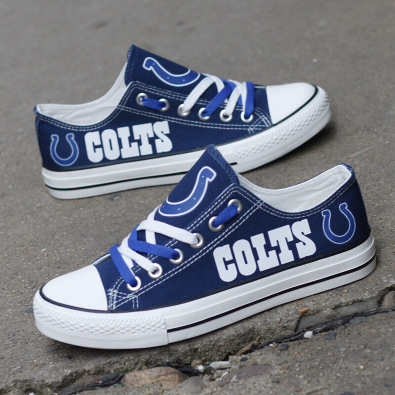 Indianapolis Colts Limited Print NFL Football Fans Low Top Canvas Shoes Sport Sneakers T-DJ249L Indianapolis%2BColts%2BLimited%2BPrint%2BNFL%2BFootball%2BFans%2BLow%2BTop%2BCanvas%2BShoes%2BSport%2BSneakers%2BT DJ249L 9822 8DN1n