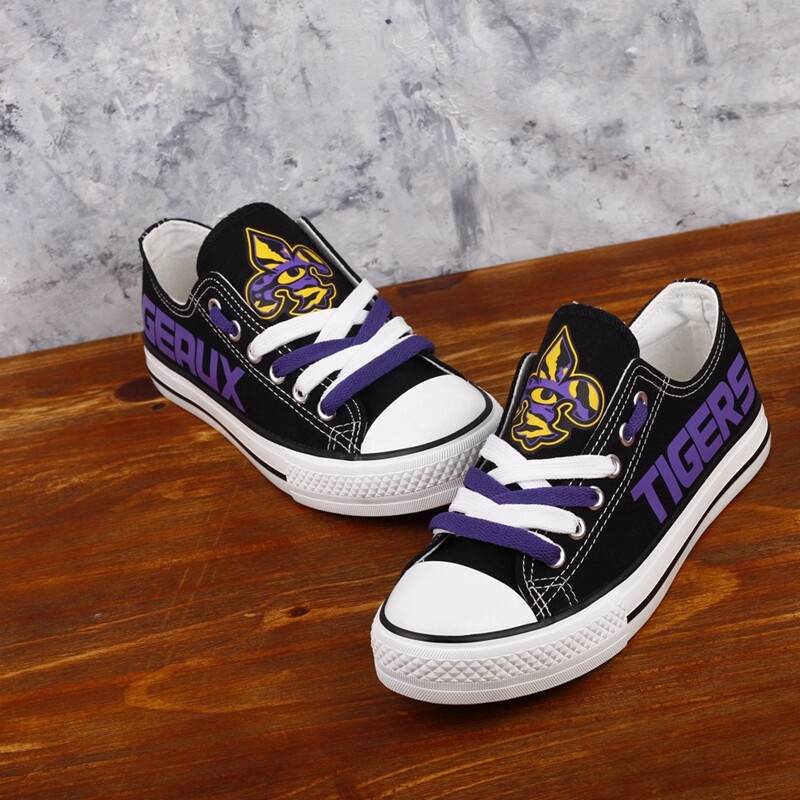 LSU Tigers Limited Print NCAA College Students Low Top Canvas Shoes Sport Sneakers T-DV206H LSU%2BTigers%2BLimited%2BPrint%2BNCAA%2BCollege%2BStudents%2BLow%2BTop%2BCanvas%2BShoes%2BSport%2BSneakers%2BT DV206H 1488 RjoUR