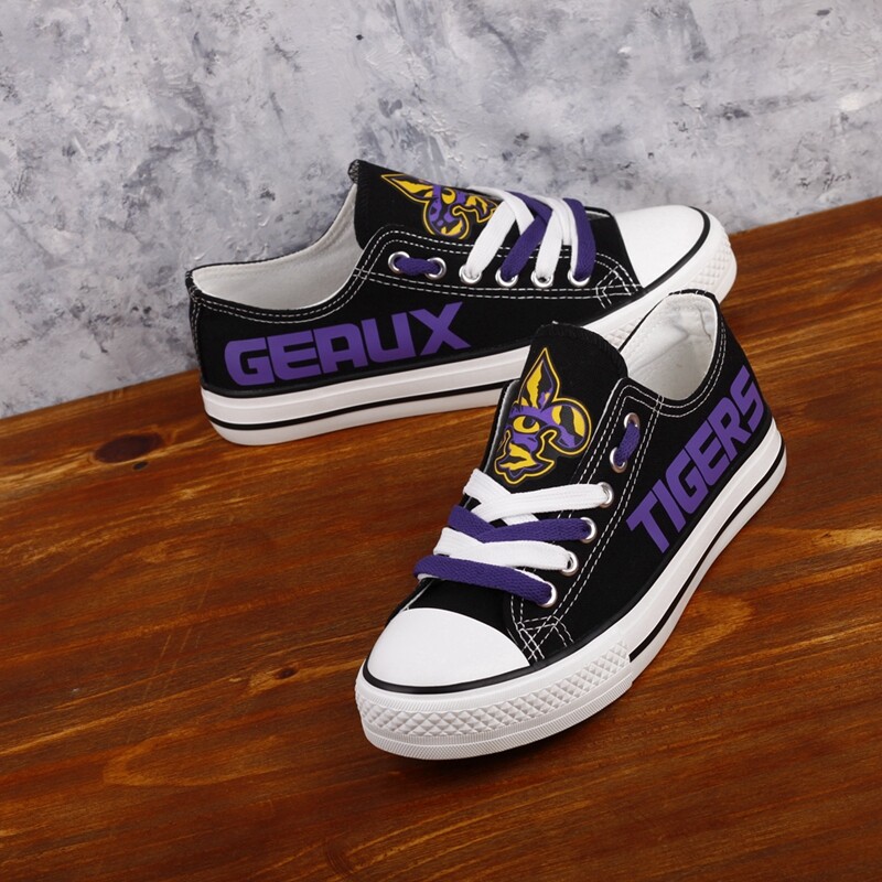 LSU Tigers Limited Print NCAA College Students Low Top Canvas Shoes Sport Sneakers T-DV206H LSU%2BTigers%2BLimited%2BPrint%2BNCAA%2BCollege%2BStudents%2BLow%2BTop%2BCanvas%2BShoes%2BSport%2BSneakers%2BT DV206H 4628 LP7Zc