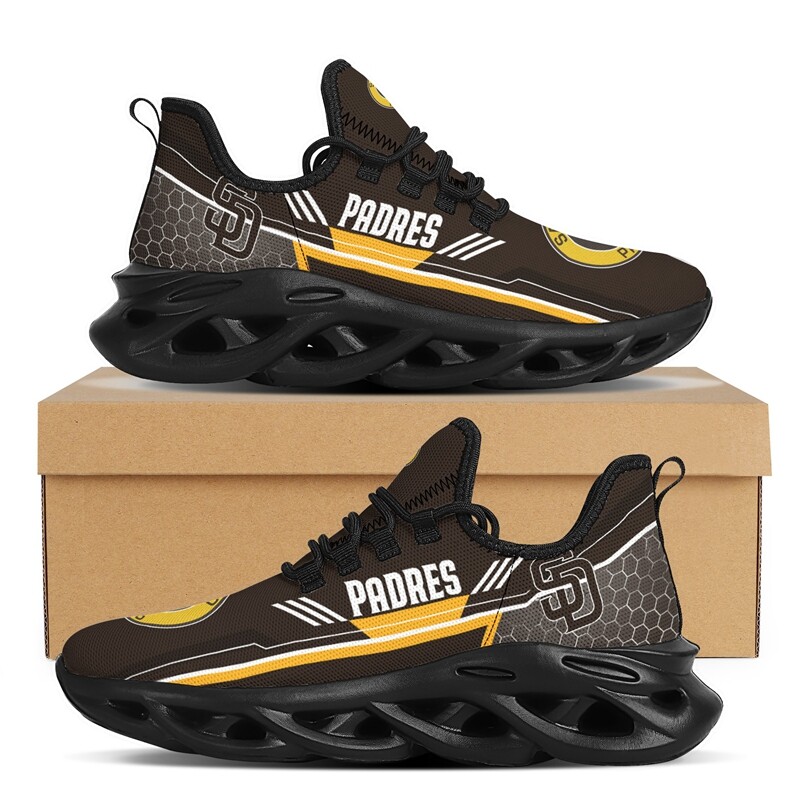 MLB%2BTeam%2BSan%2BDiego%2BPadres%2BFans%2BRunning%2BShoes%2BSports%2BSneakers%2B%23SP1167 F21B 7047