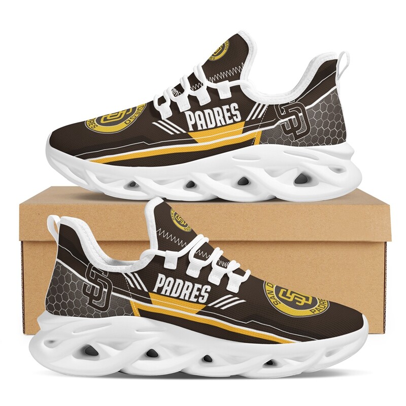 MLB%2BTeam%2BSan%2BDiego%2BPadres%2BFans%2BRunning%2BShoes%2BSports%2BSneakers%2B%23SP1167 F21W 7387 SbUyd