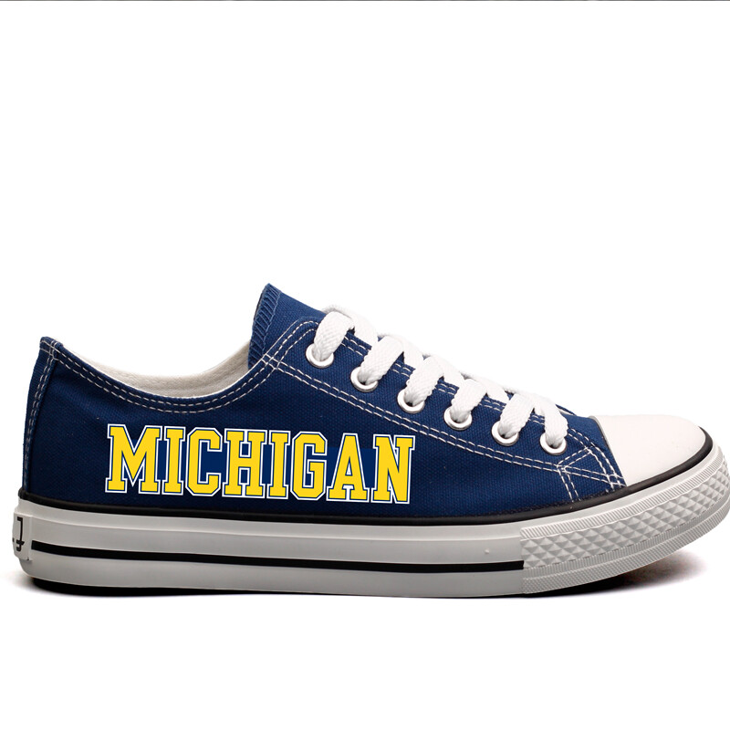 Michigan Wolverines Limited Print NCAA College Students Low Top Canvas Shoes Sport Sneakers T-DV153L Michigan%26%23160Wolverines%2BLimited%2BPrint%2BNCAA%2BCollege%2BStudents%2BLow%2BTop%2BCanvas%2BShoes%2BSport%2BSneakers%2BT DV153L 9522 idPrF