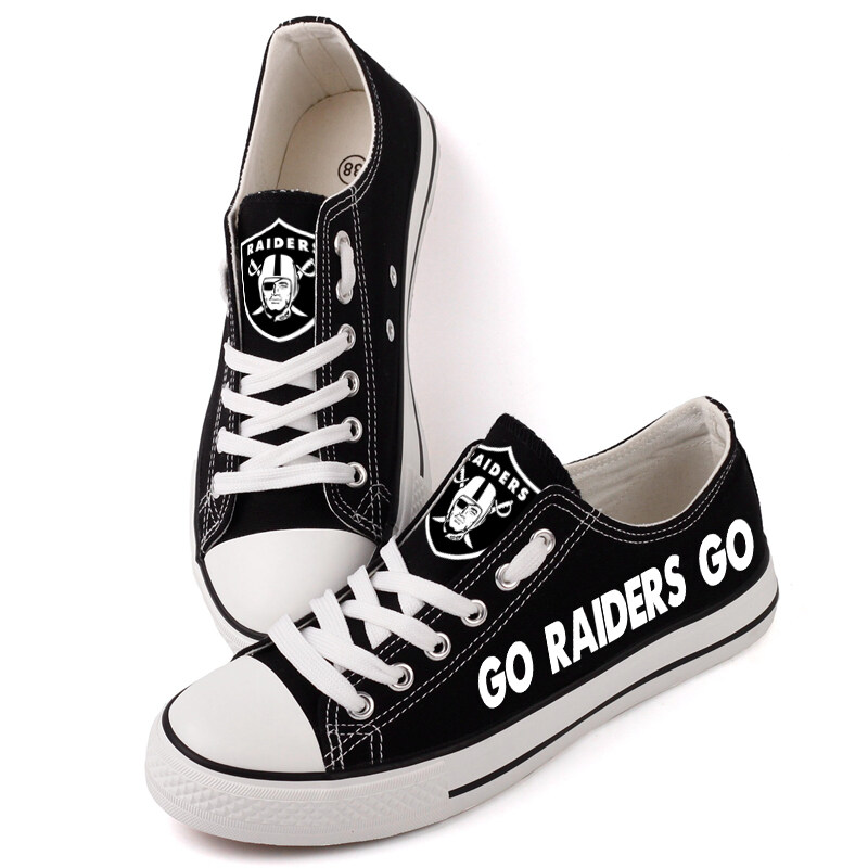 Oakland Raiders Limited Print NFL Football Fans Low Top Canvas Shoes Sport Sneakers T-DF46H Oakland%2BRaiders%2BLimited%2BPrint%2BNFL%2BFootball%2BFans%2BLow%2BTop%2BCanvas%2BShoes%2BSport%2BSneakers%2BT DF46H 8307 XKXKl