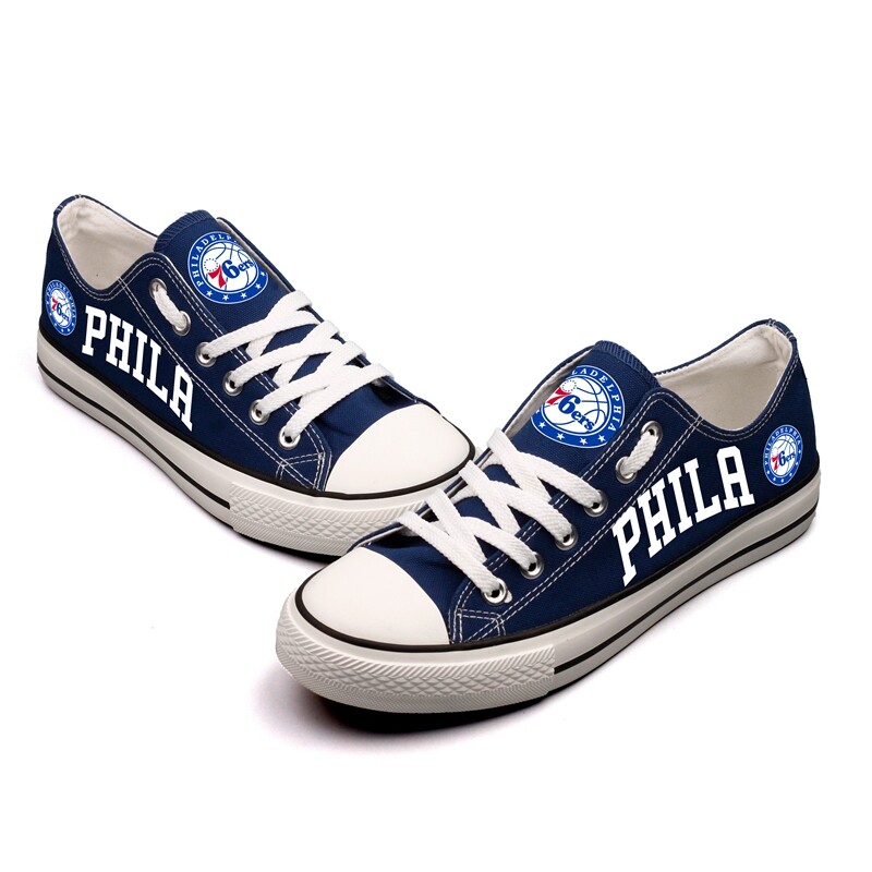 Philadelphia 76ers NBA Basketball Fans Low Top Canvas Shoes Sport Sneakers T-DAB87L Philadelphia%2B76ers%2BNBA%2BBasketball%2BFans%2BLow%2BTop%2BCanvas%2BShoes%2BSport%2BSneakers%2BT DAB87L 2461 EKgcK