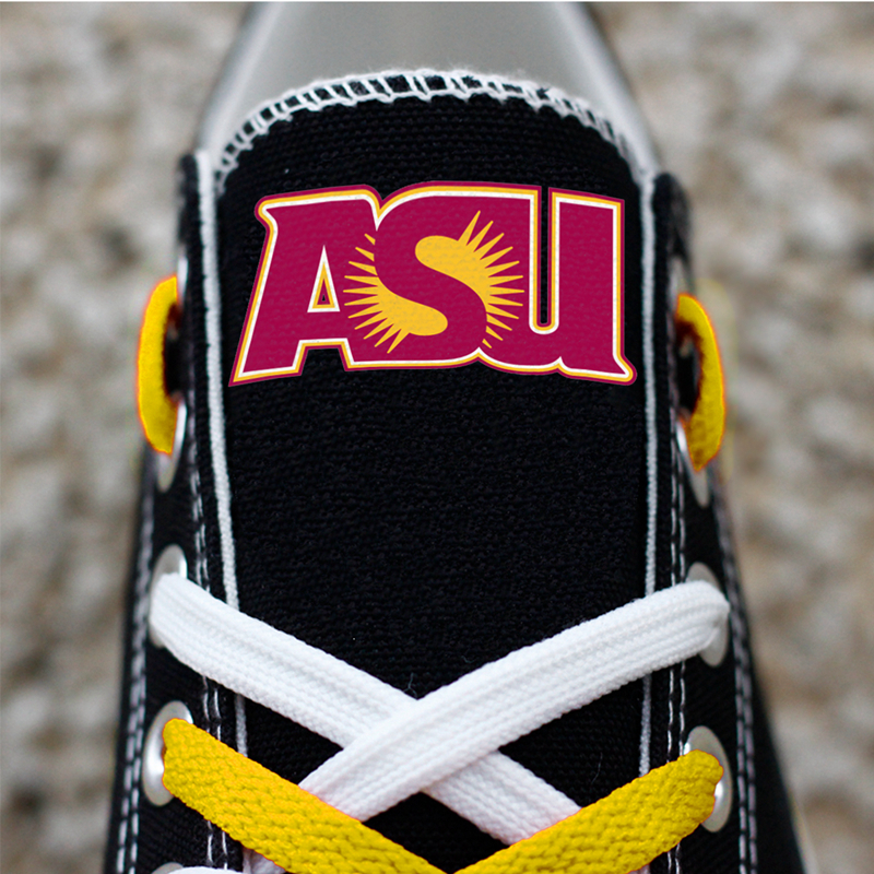 Arizona State Sun Devils Limited Print NCAA College Students Low Top Canvas Shoes Sport Sneakers T-DV242H