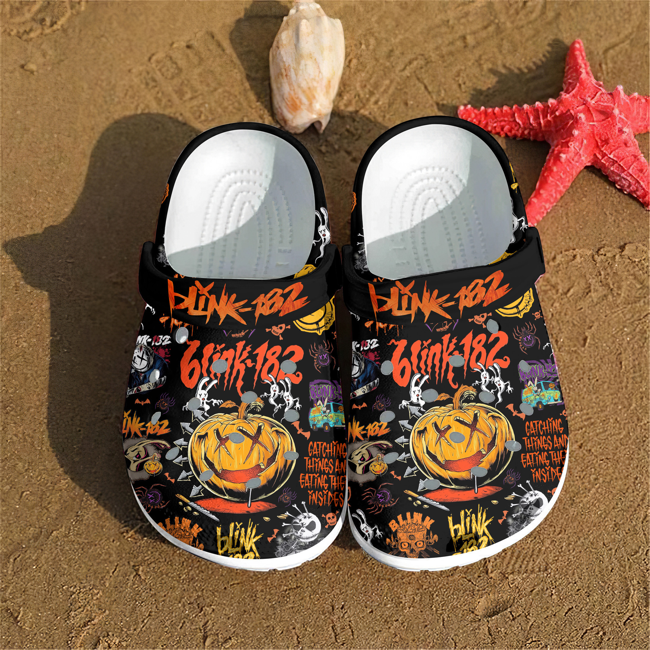 Blink 182 Music Crocs Crocband Clogs Shoes for hospital staff Rookbrand