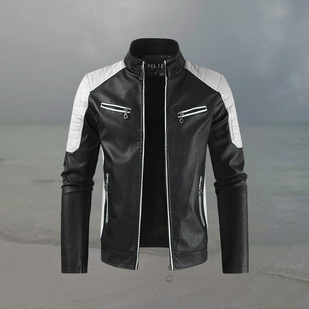 Block Leather Jacket Mens For Winter Men block leather jacket mens for winter men 1441