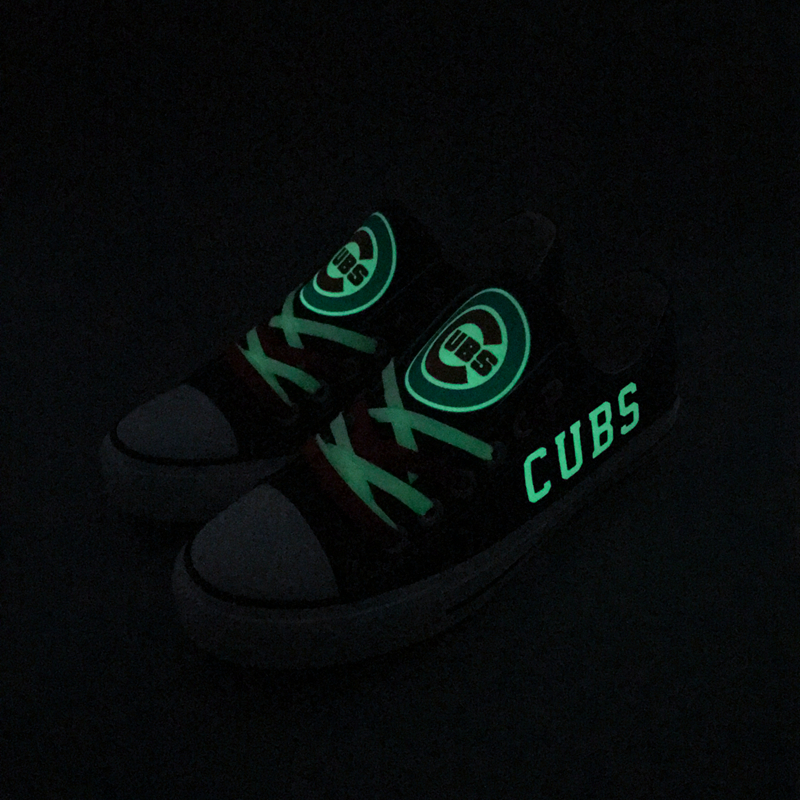 Chicago Cubs Limited Print MLB Baseball Fans Low Top Canvas Shoes Sport Sneakers T-DAC111LY