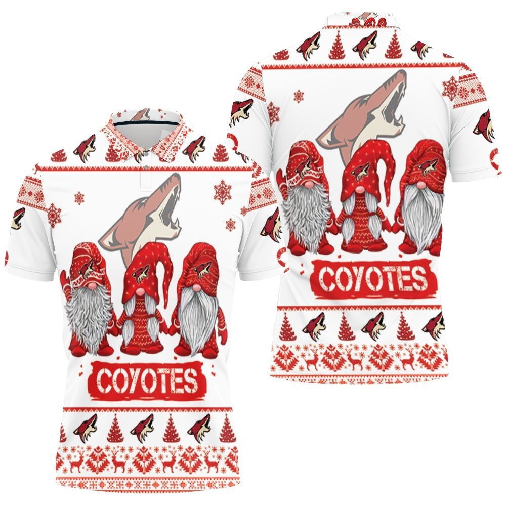 christmas gnomes arizona coyotes 3d polo shirt all over print shirt 3d t shirt 6898