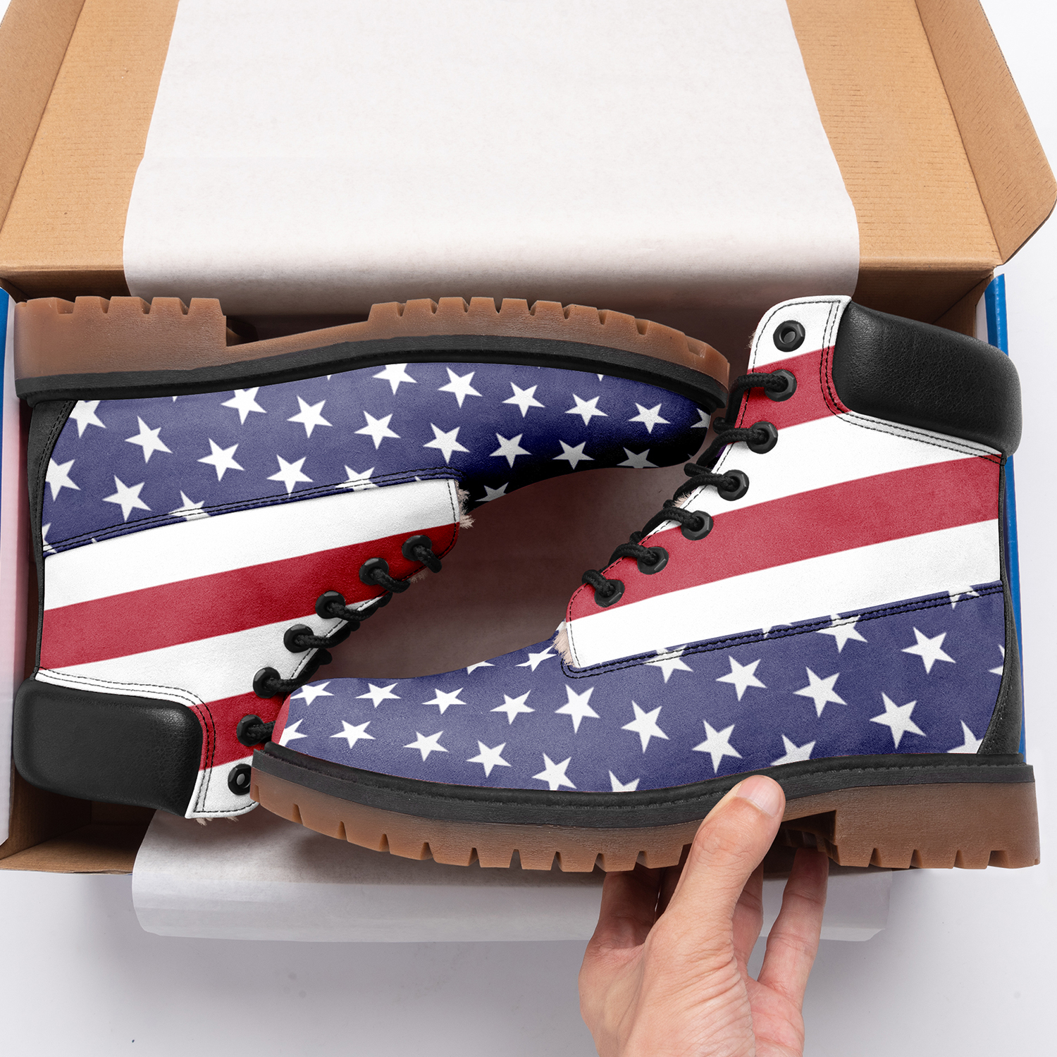 Customize America Flag Design Timboot Limited US Fans Winter Boot VB191001003
