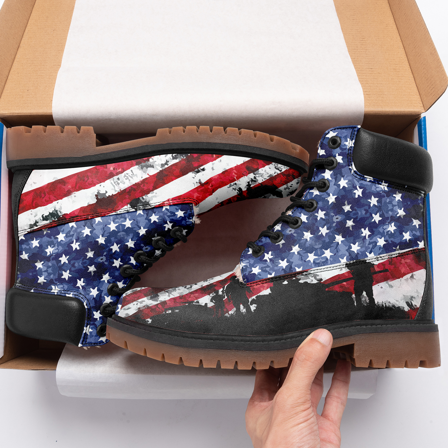 Customize America Flag Design Timboot Limited US Fans Winter Boot VB19100100801