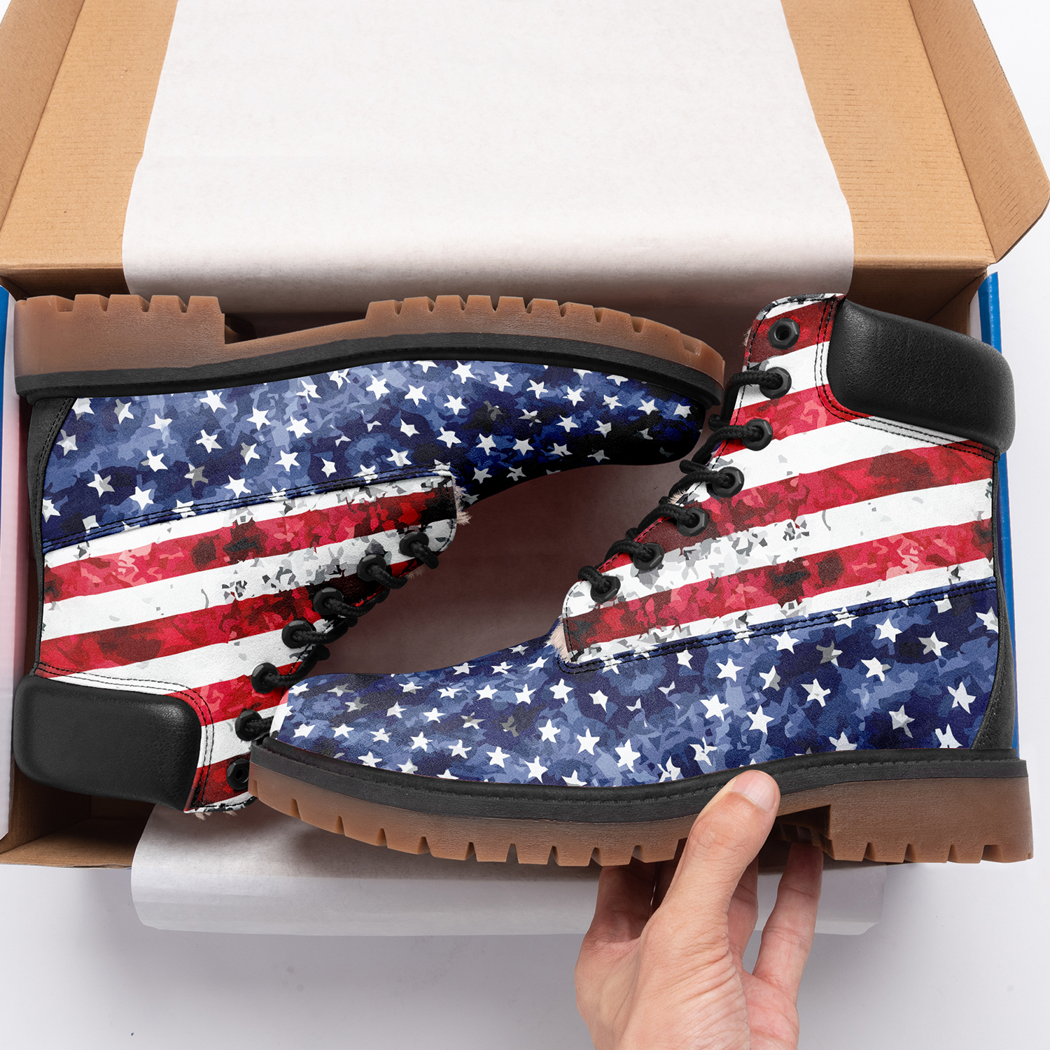 Customize America Flag Design Timboot Limited US Fans Winter Boot VB191001009