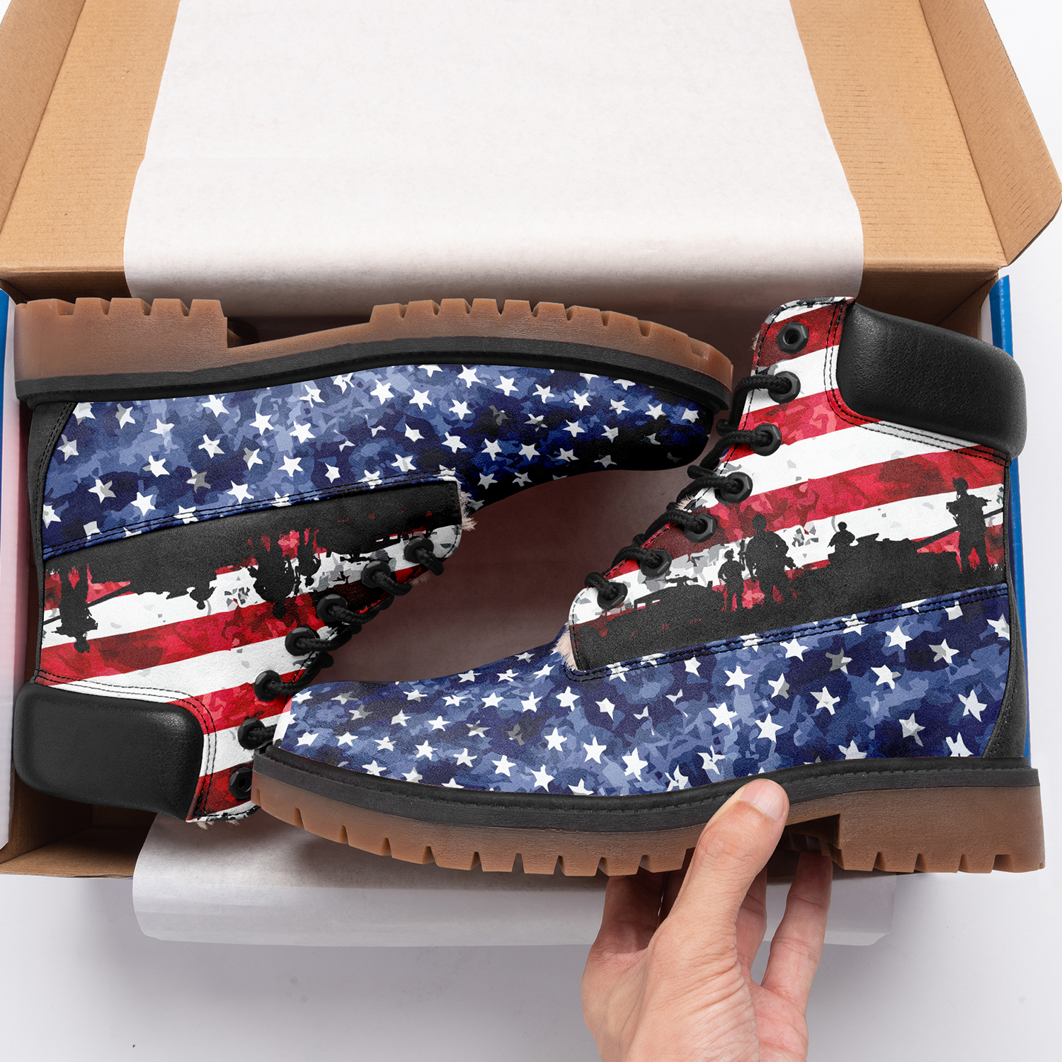 Customize America Flag Design Timboot Limited US Fans Winter Boot VB19100100901