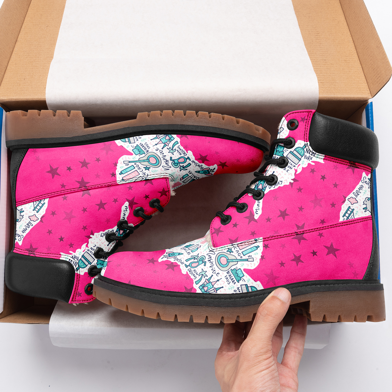 Customize America Flag Design Timboot Limited US Fans Winter Boot VB191001011