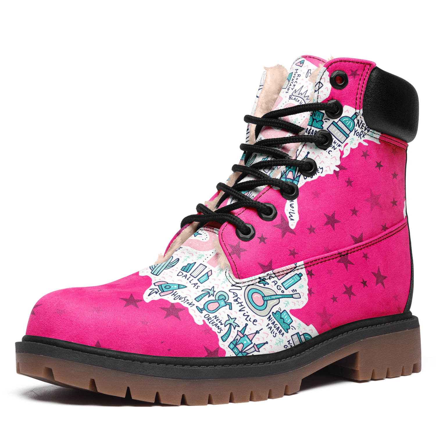 Customize America Flag Design Timboot Limited US Fans Winter Boot VB191001011