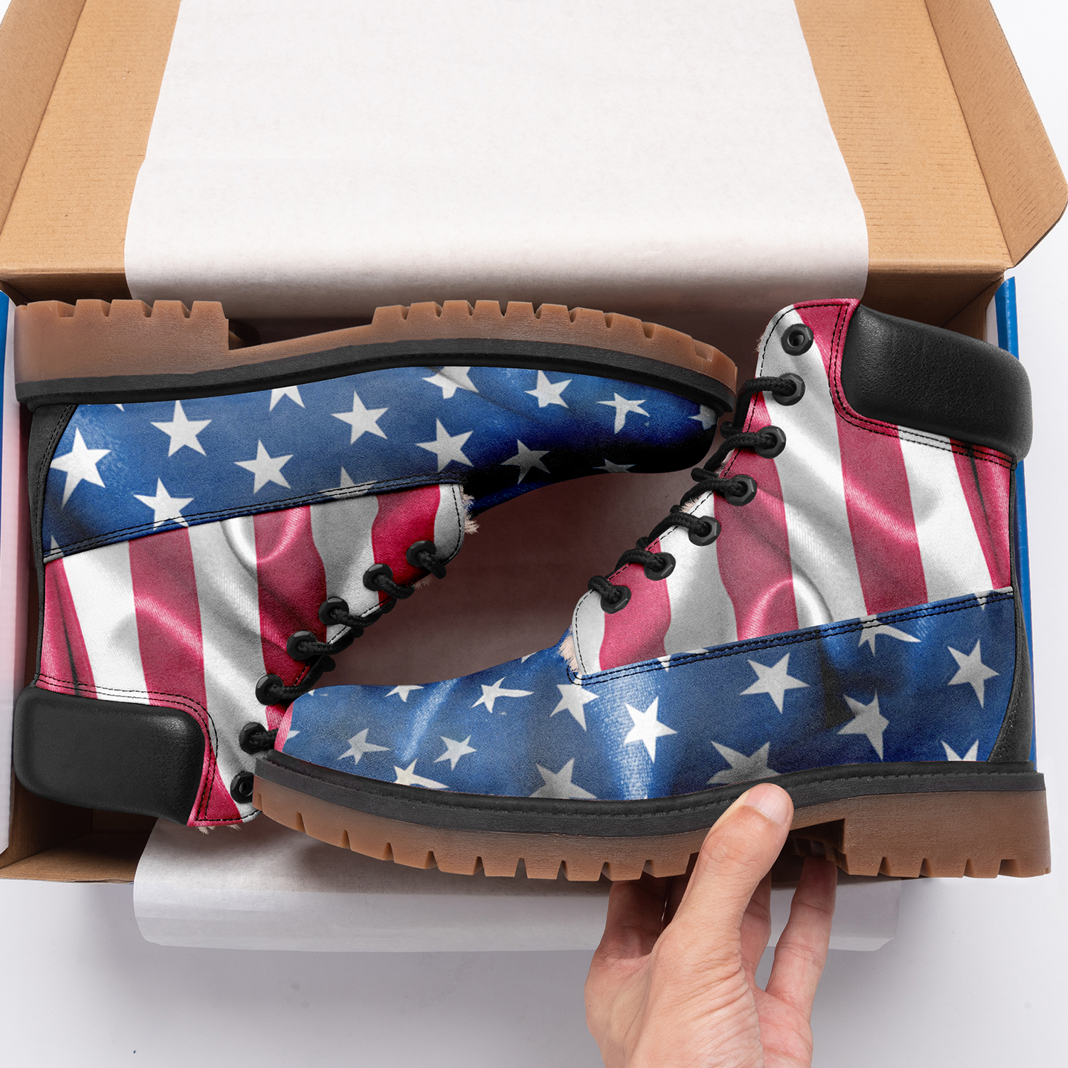 Customize America Flag Design Timboot Limited US Fans Winter Boot VB191001012