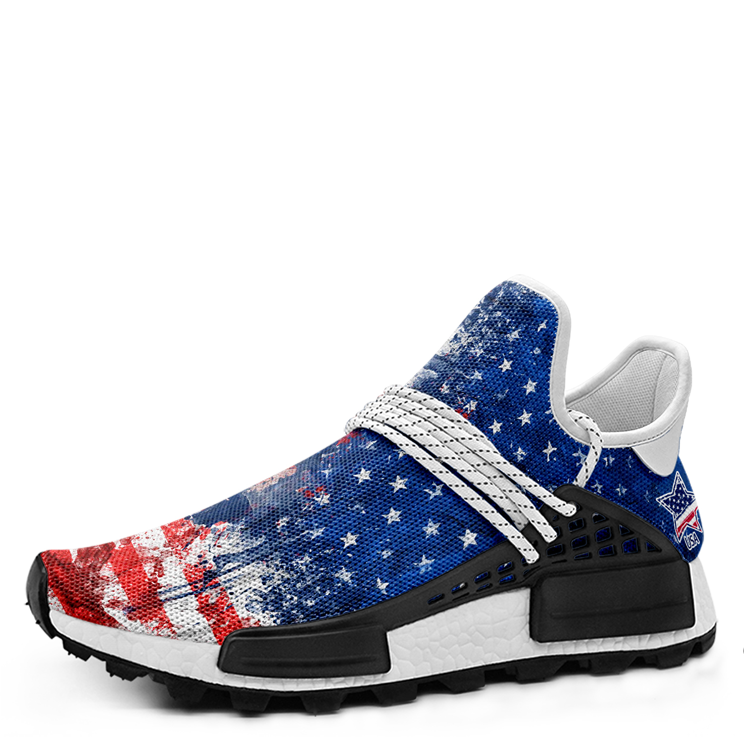 Customize Printed America Flag Yeezy Sneaker Unisex Sport Shoes Running Sneakers WH190901001