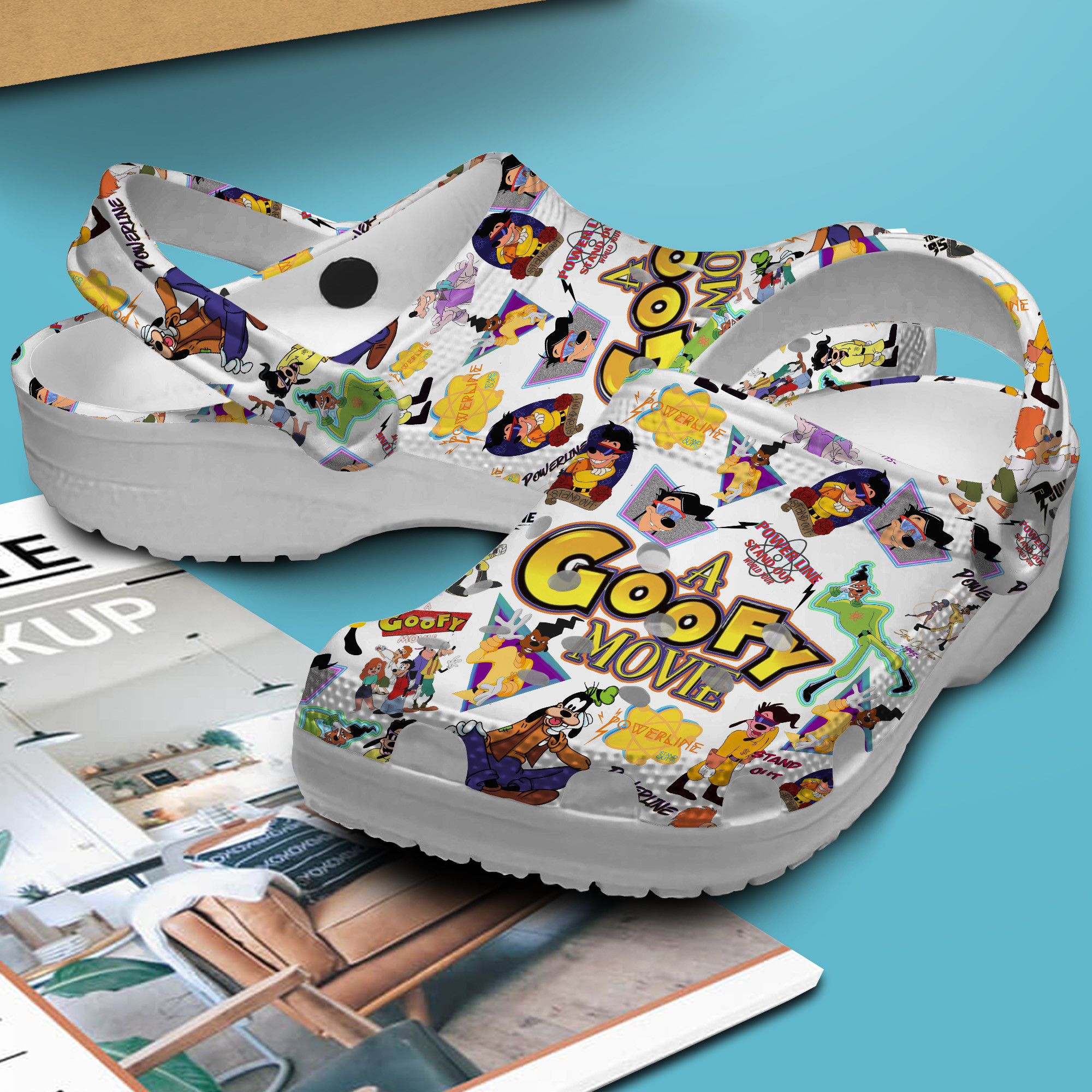 Goofy Movie Crocs Crocband Clogs Shoes for standing all day Rookbrand