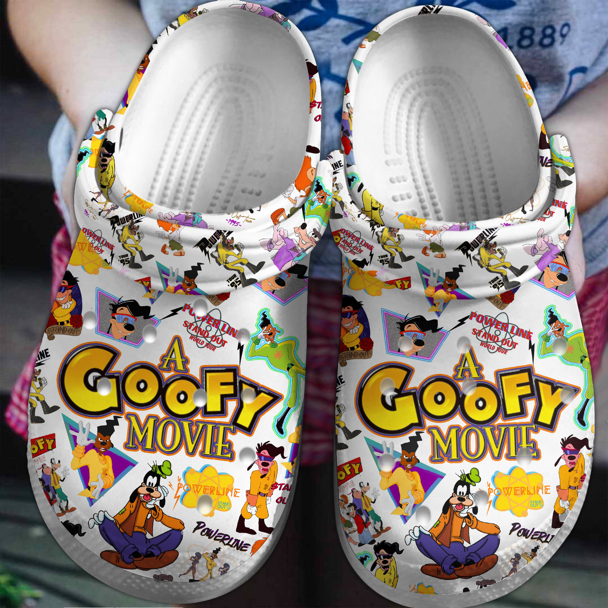 Goofy Movie Crocs Crocband Clogs Shoes for standing all day Rookbrand