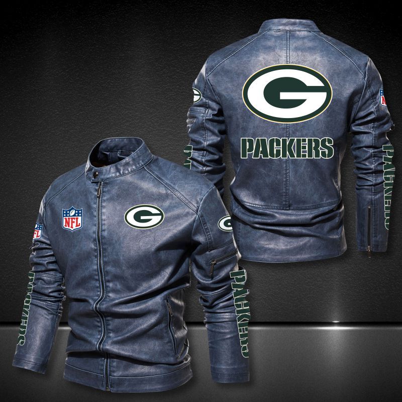 Green Bay Packers Leather Jacket Winter Coat Men green bay packers leather jacket winter coat men 5683 jqkel