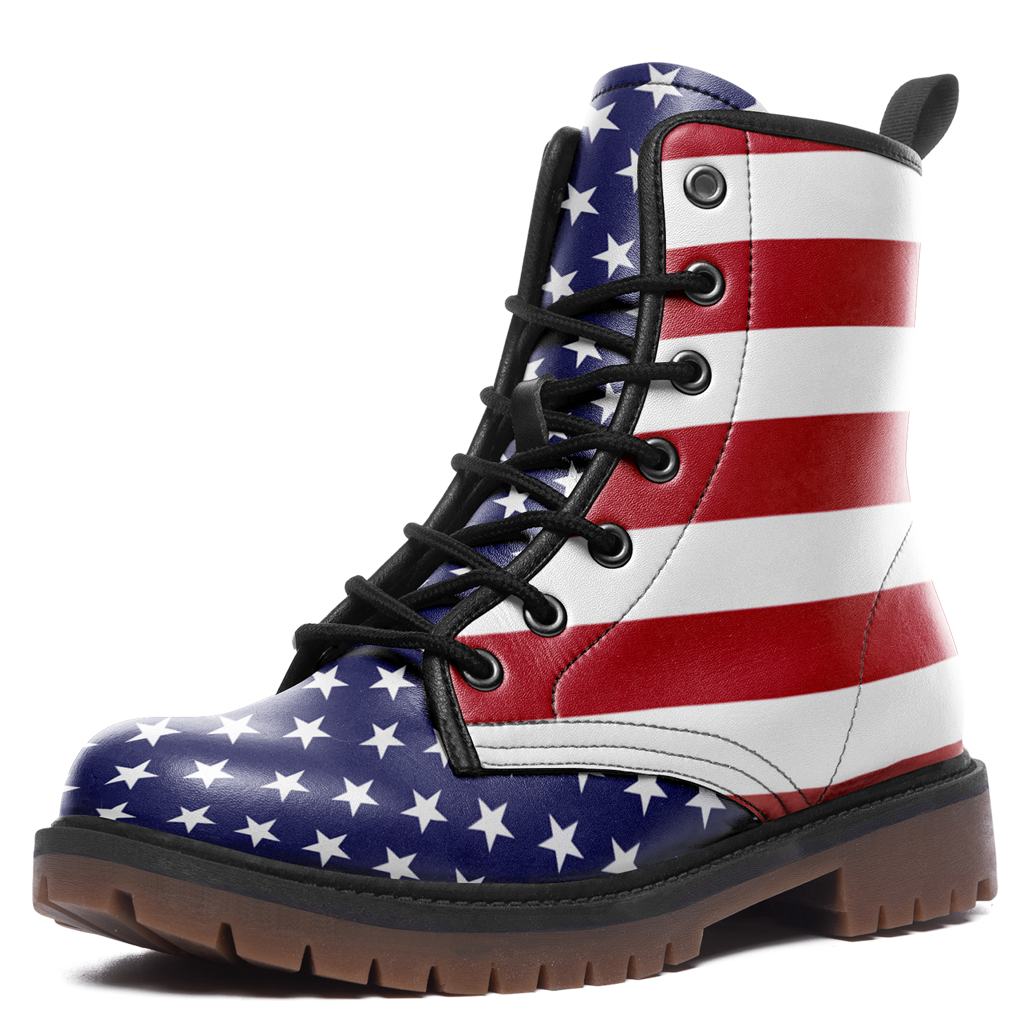 High Top Women Men Timboot 3D Printed America Flag Design Casual Boot BB191001003