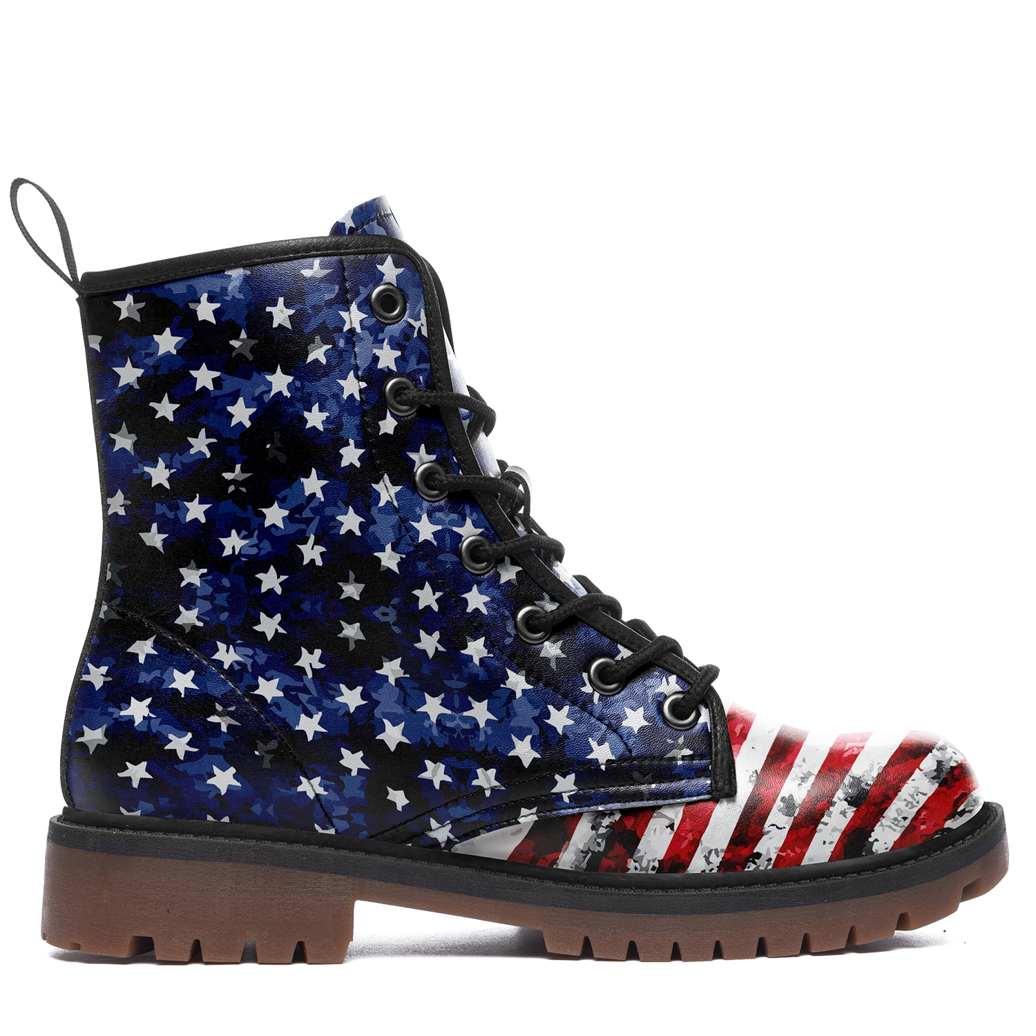 High Top Women Men Timboot 3D Printed America Flag Design Casual Boot BB19100100801