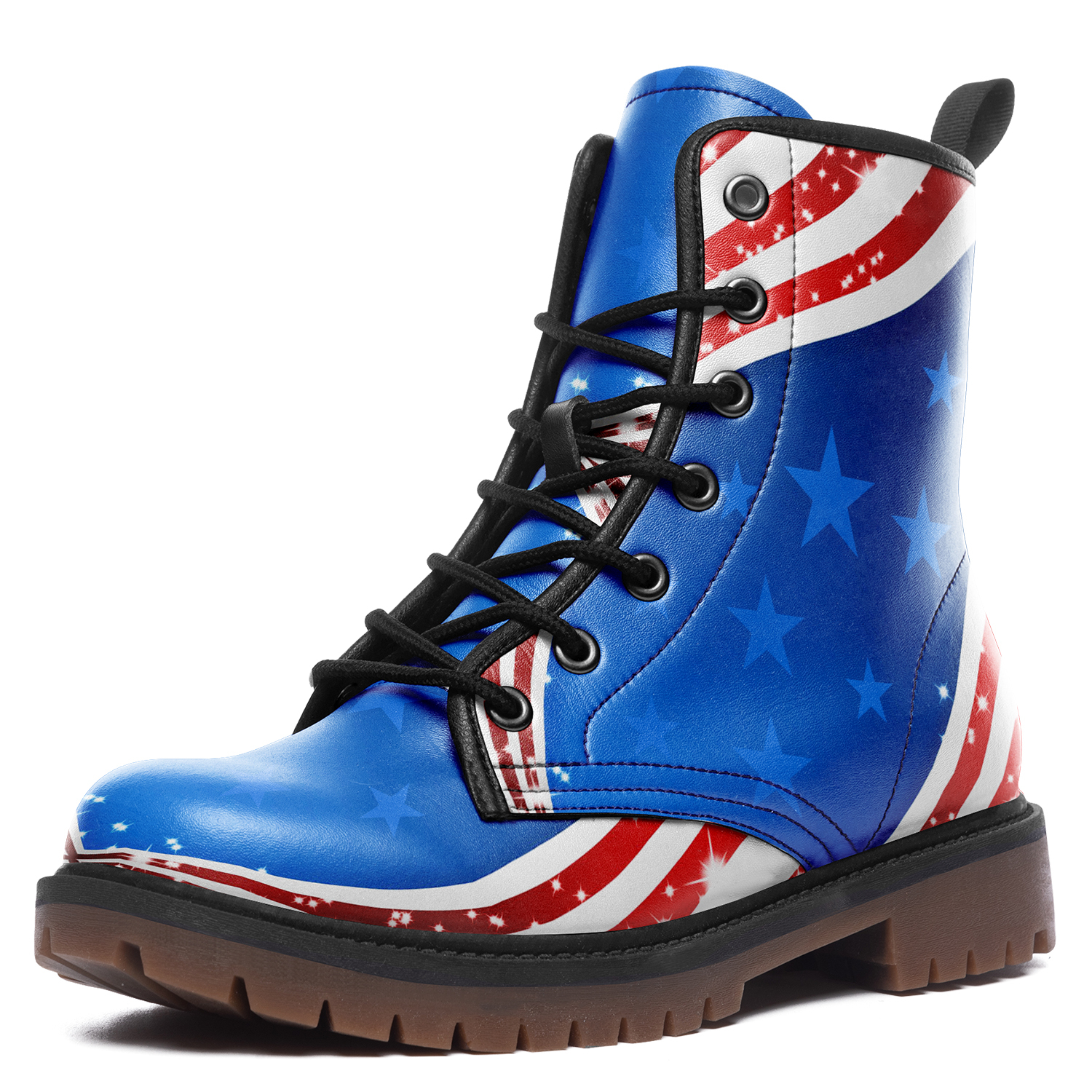 High Top Women Men Timboot 3D Printed America Flag Design Casual Boot BB191001019