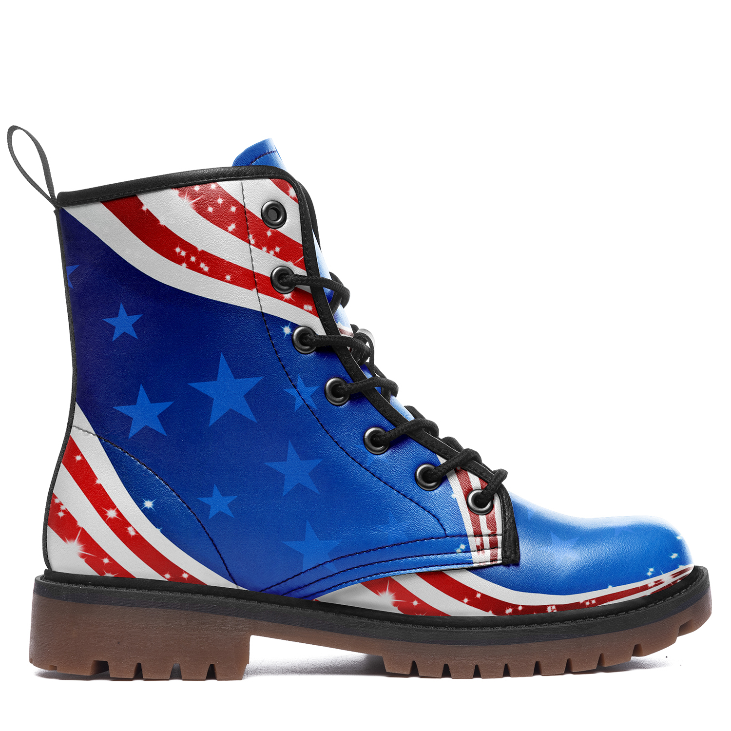 High Top Women Men Timboot 3D Printed America Flag Design Casual Boot BB191001019