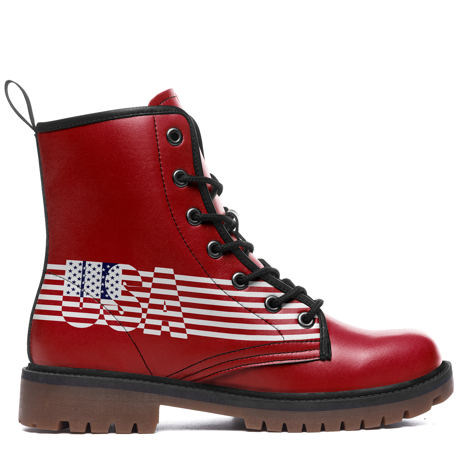 High Top Women Men Timboot 3D Printed America Flag Design Casual Boot BB191001021
