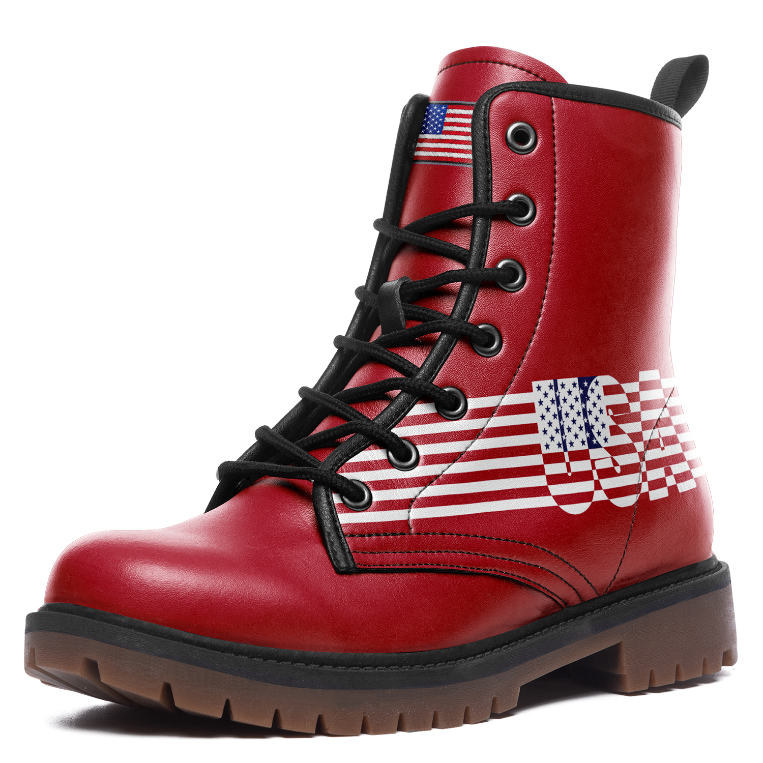 High Top Women Men Timboot 3D Printed America Flag Design Casual Boot BB191001021