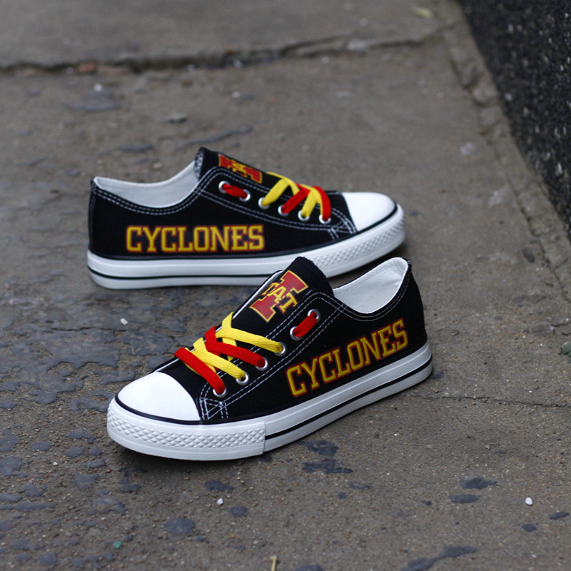 Iowa State Cyclones Limited Print NCAA College Students Low Top Canvas Shoes Sport Sneakers T-DV191H