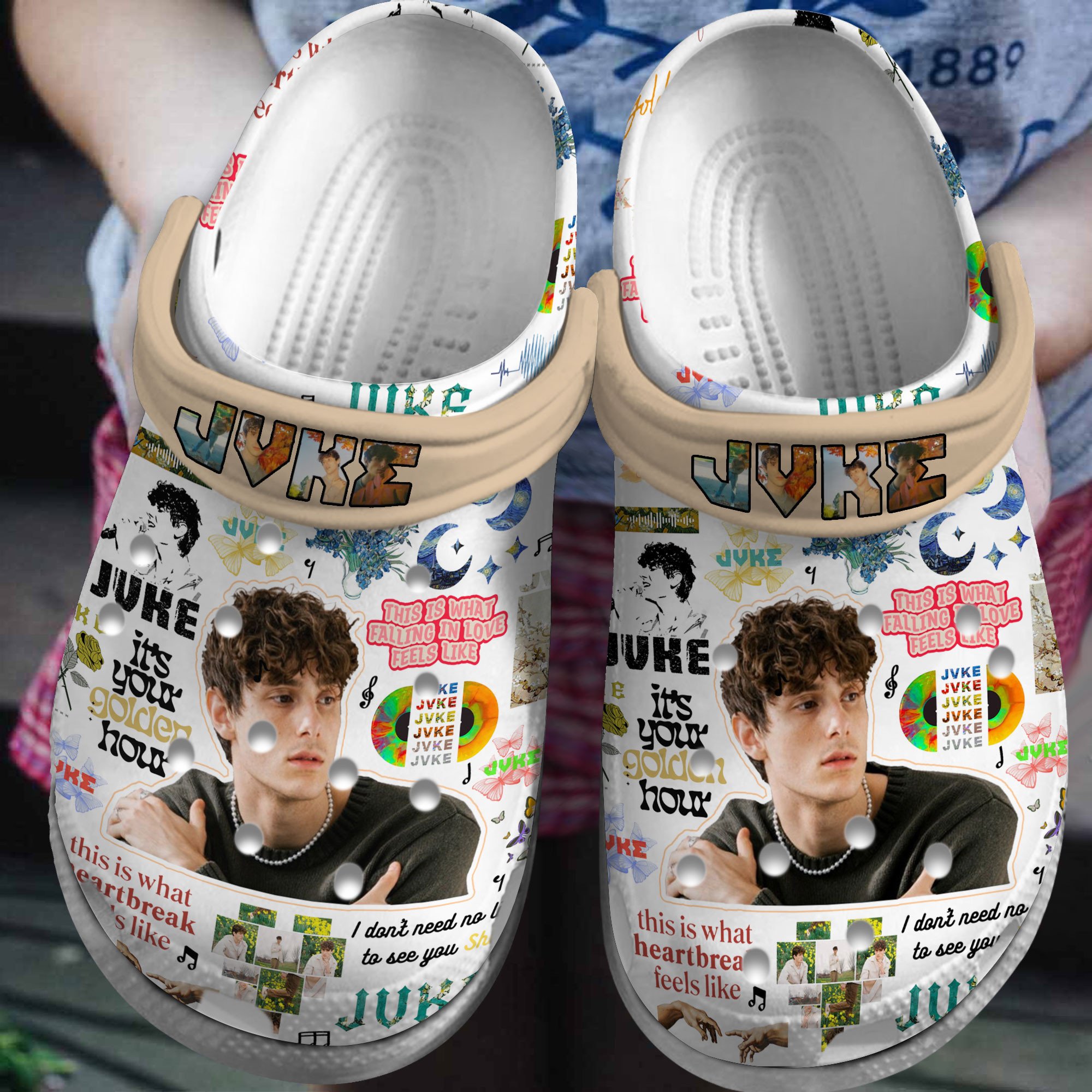 JVKE Music Crocs Crocband Clogs Shoes for morton's neuroma Rookbrand