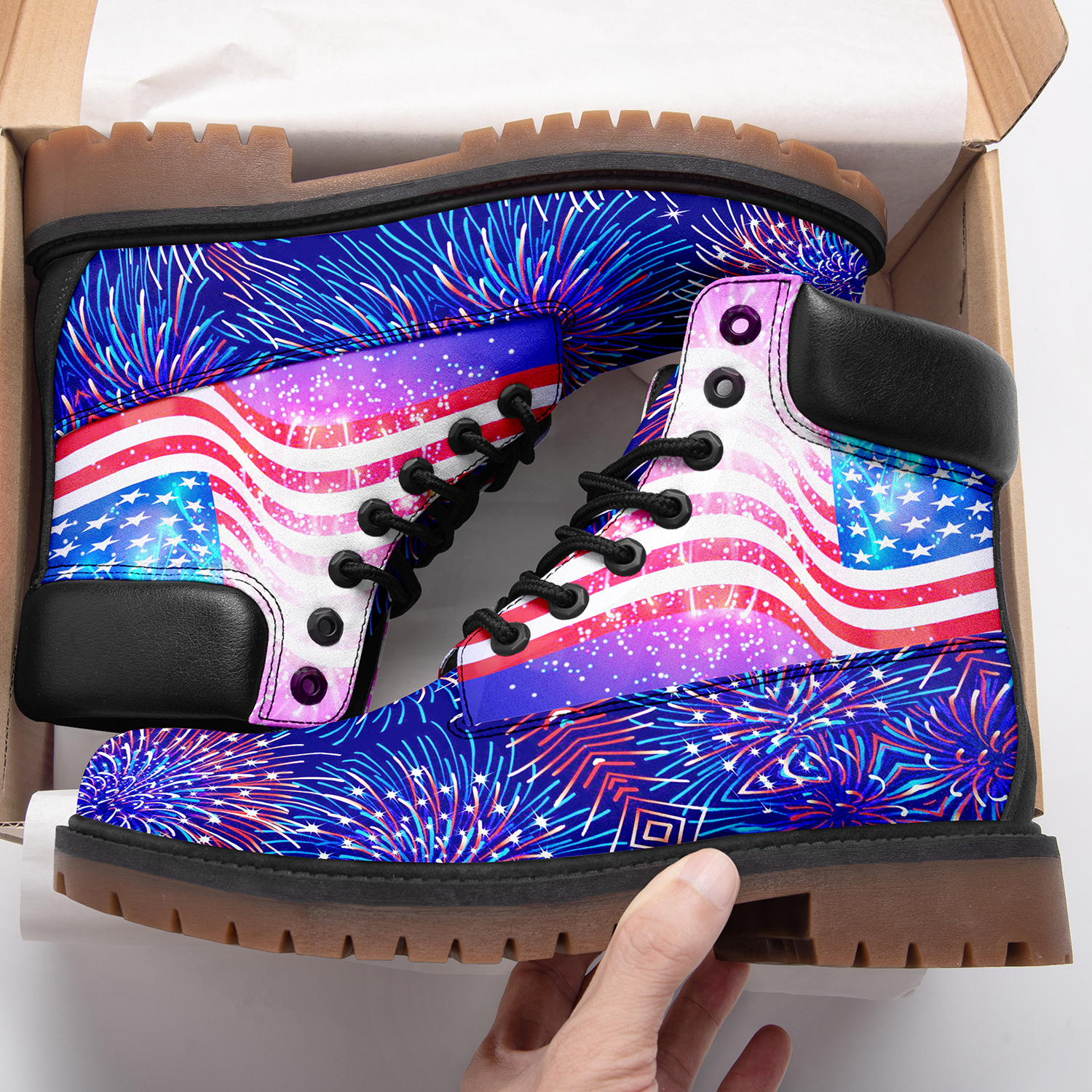 Limited America Flag 3D Printed Women Men Timboot TB191001017