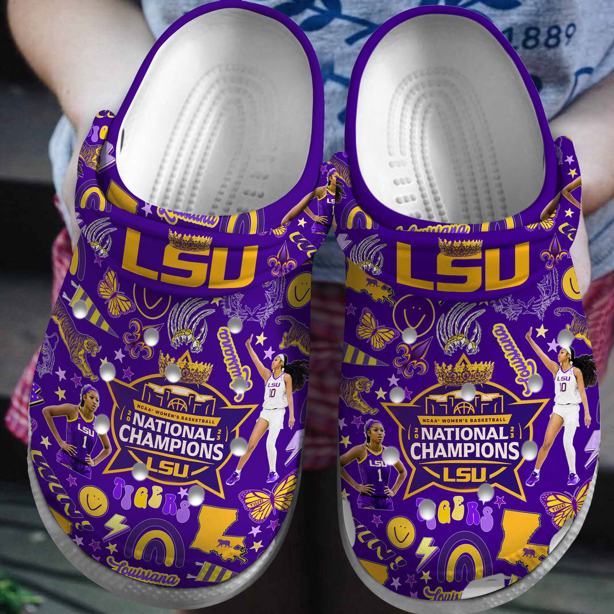 lsu crocs