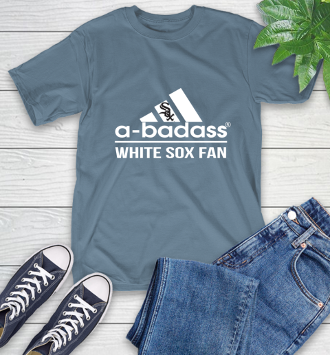 MLB A Badass Chicago White Sox Fan Adidas Baseball Sports T-Shirt mlb a badass chicago white sox fan adidas baseball sports t shirt 6457 kwias
