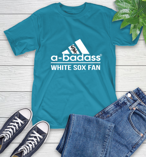 MLB A Badass Chicago White Sox Fan Adidas Baseball Sports T-Shirt mlb a badass chicago white sox fan adidas baseball sports t shirt 7770