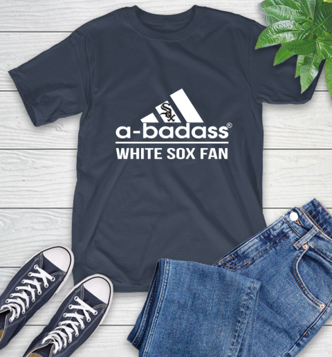 MLB A Badass Chicago White Sox Fan Adidas Baseball Sports T-Shirt mlb a badass chicago white sox fan adidas baseball sports t shirt 8108