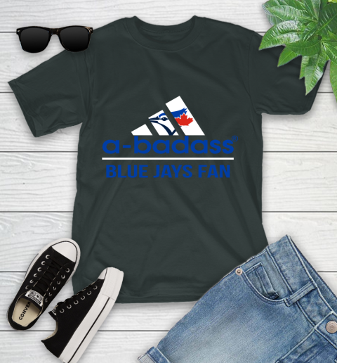 MLB A Badass Toronto Blue Jays Fan Adidas Baseball Sports Youth T-Shirt mlb a badass toronto blue jays fan adidas baseball sports youth t shirt 9158 1v4ud