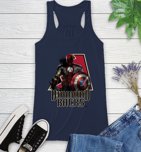 MLB Captain America Thor Spider Man Hawkeye Avengers Endgame Baseball Arizona Diamondbacks Racerback Tank mlb captain america thor spider man hawkeye avengers endgame baseball arizona diamondbacks racerback tank 7715 yoogs