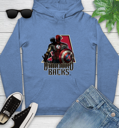MLB Captain America Thor Spider Man Hawkeye Avengers Endgame Baseball Arizona Diamondbacks Youth Hoodie mlb captain america thor spider man hawkeye avengers endgame baseball arizona diamondbacks youth hoodie 2971 mij3t
