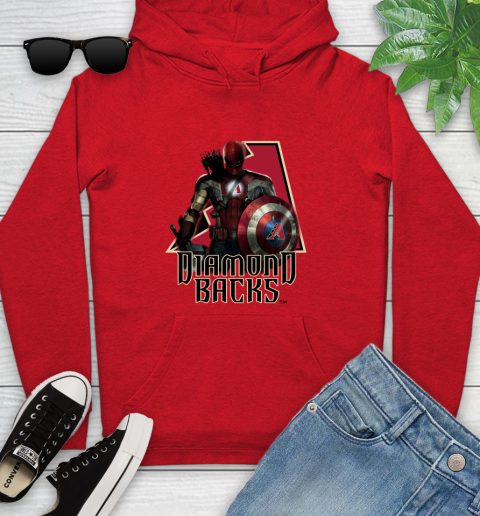 MLB Captain America Thor Spider Man Hawkeye Avengers Endgame Baseball Arizona Diamondbacks Youth Hoodie mlb captain america thor spider man hawkeye avengers endgame baseball arizona diamondbacks youth hoodie 6926 myh6c