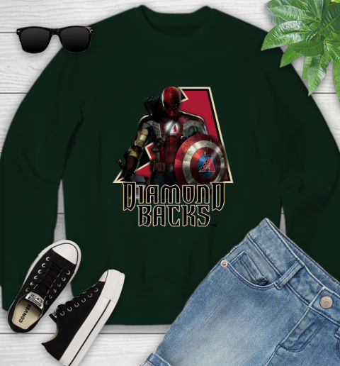 MLB Captain America Thor Spider Man Hawkeye Avengers Endgame Baseball Arizona Diamondbacks Youth Sweatshirt mlb captain america thor spider man hawkeye avengers endgame baseball arizona diamondbacks youth sweatshirt 6763 ectgh