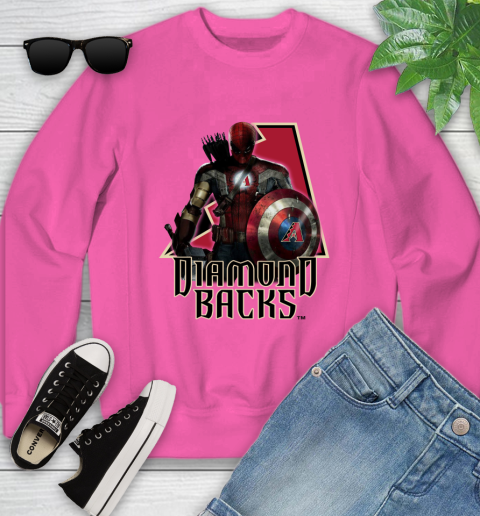 MLB Captain America Thor Spider Man Hawkeye Avengers Endgame Baseball Arizona Diamondbacks Youth Sweatshirt mlb captain america thor spider man hawkeye avengers endgame baseball arizona diamondbacks youth sweatshirt 7346 fazno