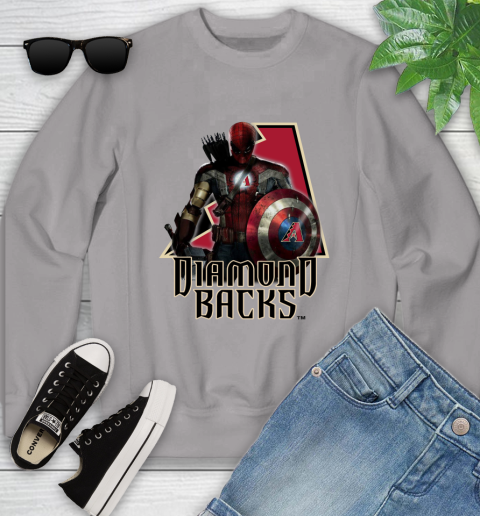 MLB Captain America Thor Spider Man Hawkeye Avengers Endgame Baseball Arizona Diamondbacks Youth Sweatshirt mlb captain america thor spider man hawkeye avengers endgame baseball arizona diamondbacks youth sweatshirt 7971 iqruf
