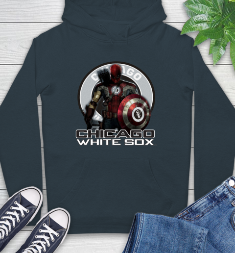 MLB Captain America Thor Spider Man Hawkeye Avengers Endgame Baseball Chicago White Sox Hoodie mlb captain america thor spider man hawkeye avengers endgame baseball chicago white sox hoodie 3520 0puu8